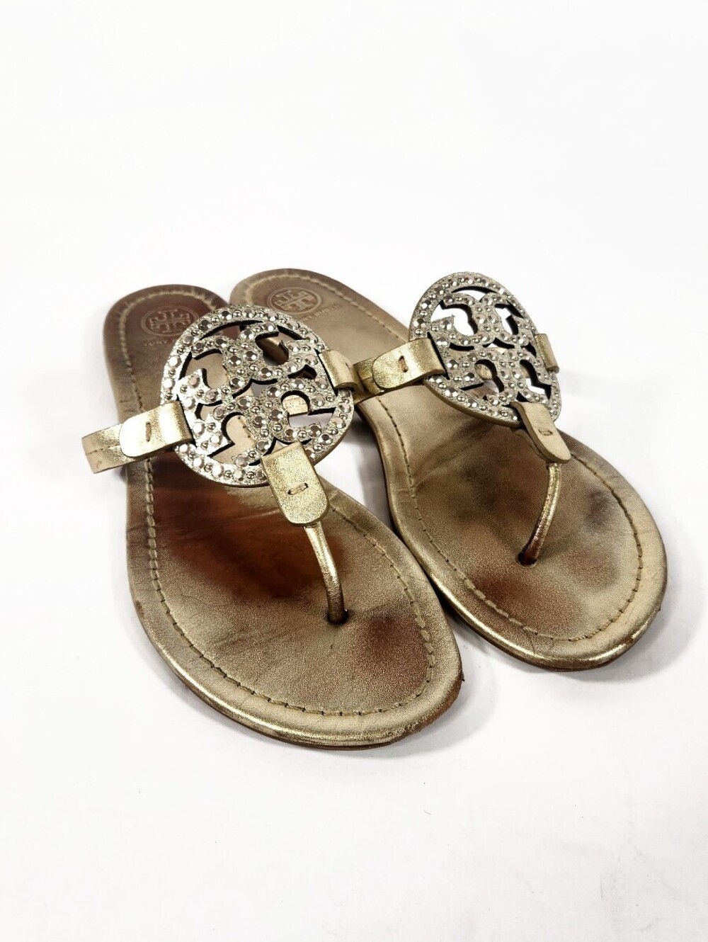 Tory Burch Champagne Gold Sandals Size 9.5